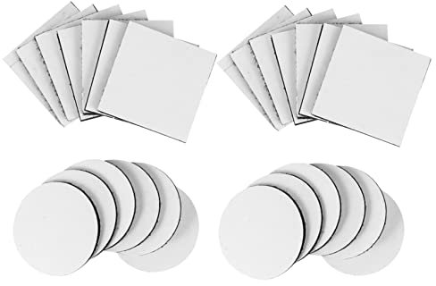PHENOFICE 40 STK wandverkleidung Wand polsterung automatten hochstihl bastelzeug Anti-Rutsch-Klebeband für Teppiche Klettband Haushaltsaufkleber Polyester-Mischung Black