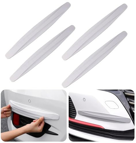 Cfcyhla 4 Stück Universal Auto Ecke Stoßstange Guard Universal Anti-Collision Patch Auto Stoßstange Schutzleiste Anti-Scratch Stoßstangenschutz 41x4.5cm