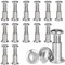 Elfinfi 15 Pièces Vis D'assemblage M5 x 20mm (15 x Vis Assemblage Meuble, 15 x Vis à Douille), Connecteur D'armoire en Acier Inoxydable A2 V2A, Vis M5 pour Meubles, Armoires, Planches de Bois
