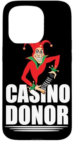 iPhone 15 Pro Casino Donor Gambling Joker Humor Fun Case