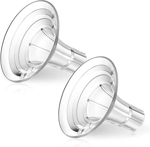 Lulia Breast Pump Accessories Flange Compatible with Lulia 01/02/03/04 Breast Pump-19mm(2 Packs)