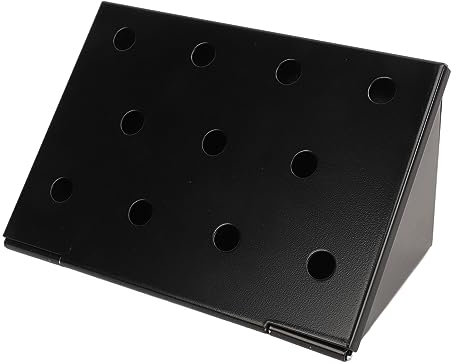 cardyven Large Nonstick V-Shaped Smoker Box, Stainless Steel Wood Chip Smoker Box, Non Stick Grill Smoker Box with Hinged Lid for Easy Wood Chip Access, 15x11x5cm / 5.9x4.3x2in