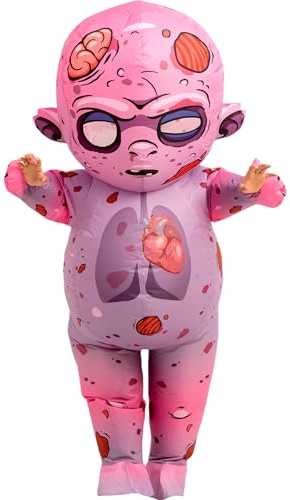 Halloween Inflatable Costume Adult,Blow Up Scary Zombie Suit Men Women