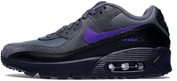 NIKE Men's Air Max 90 Sneaker, Iron Grey Wild Grape Black White, 6 UK
