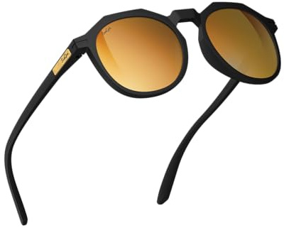 SunGod Zephyrs™ Sunglasses - Lightweight Eyewear with UV400 Protection Frame - Black Gold
