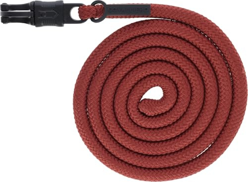 Covalliero Führstrick Rust H/W 2025 mit Karabiner oder Panikhaken : Panikhaken