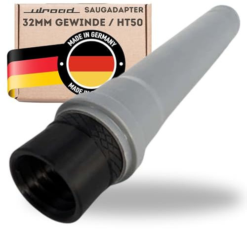 ULROAD Muffe 32mm Staubsauger Schlauch auf HT50 Rohr DN50 Adapter Absaugadapter für Absaugung Werkstatt
