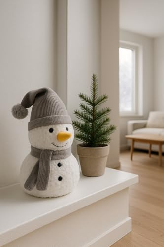 Türstopper Weihnachten aus Stoff Schneemann Winterdekoration