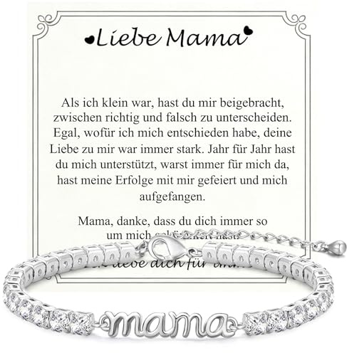 Geschenke für Mama/Oma, Tennis Armband Geschenk zum Geburtstag Weihnachten