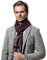 Tuopuda Herren Schal Winter Herren Klassik Super Soft Luxuriös Kaschmir Feel Winter Schal Kariert Freizeit Business Schal Elegant, Kaffee