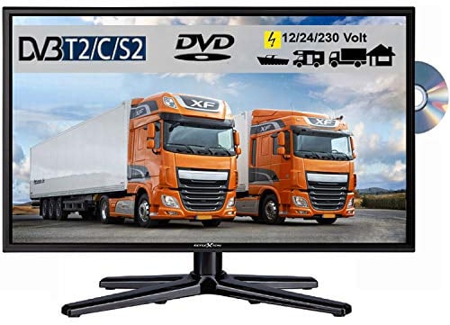 REFLEXION LED 23.6 Zoll TV LDDW-24 DVB-S2 / C / T2 DVD, 24 Volt 12 Volt 230 Volt