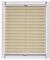 Sunlines Plissee Made in Germany, Tageslicht, Crepes Uni Klemmfix, Silbergraue Schiene, 135 x 150, Stoff, Sand, 135 x 150cm