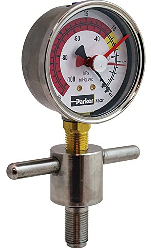 Racor RK19671 Bottom Mount Vacuum Gauge, 1 Pack