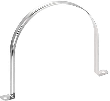 sourcing map 4Stk.2 Loch Rohrbänder 160 mm (6,3 ) starres Rohrband 201 Edelstahl Spannrohrclip Klemme