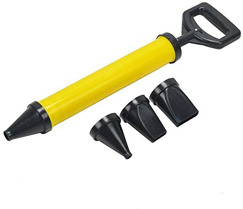 Mortar Pointing Grouting Gun Sprayer Applicator Tool Professional Grout Hand Gun Caulk Gun Steel Cement Spray Gun with 4 Nozzles for Lime Cement Mortar Gun Kit Hand Caulking Gun