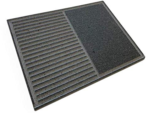 PIASTRA IN PIETRA LAVICA Ollare - Refrattaria dell’Etna per Forno Elettrico & Gas, Barbecue, Bistecchiera per Pizza e Carne – Misure a Scelta (40x40)