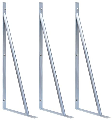 vidaXL 2X Supports pour Poteau de Clôture Accessoires de Clôture de Patio Pieds de Support de Clôture Jardin Extérieur Acier Galvanisé