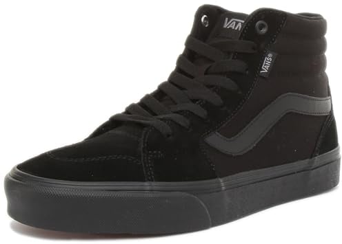 Vans Men's Mn Filmore Hi Sneaker, Suede Canvas Black Black, 9 UK