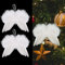 ToBeIT 10pcs Engelsflügel Federn Engel Flügel Anhänger Weihnachtsbaum Deko Christbaumschmuck Vintage Feder zum Aufhängen (14X16CM)