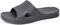 HEVA Shower Slide Open Toe Sandals Mens Bathroom Slippers Beach Indoor House Shoes（9UK 43EU,DkGrey）