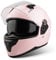 VINZ Kennet Integralhelm mit Sonnenblende | Motorrad Helm Vollvisierhelm Mopedhelm ECE 22.06 | Motorradhelm Full-Face Helme | für Damen | In Gr. XS-XXL - Matt Rosa