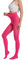 HeyUU Collants semi-opaques colorés pour femme 80 deniers en microfibre, Rose, XXL-3XL