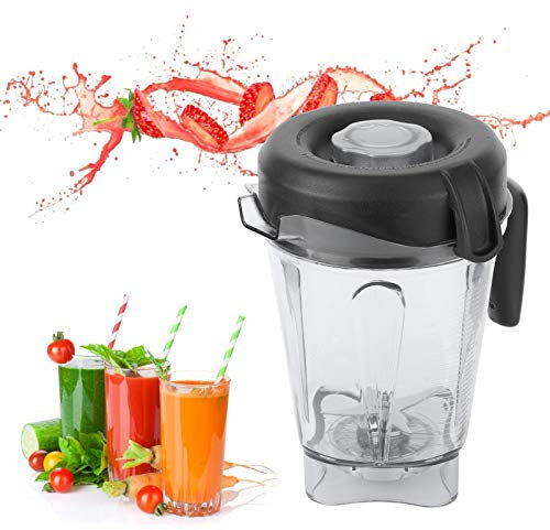 Recipiente para Licuadora de 64 Onzas, Recipiente Transparente para Licuadora de Alimentos con Tapa de Cuchilla, Piezas de Repuesto para Licuadora Vitamix 5300, Jarra para Licuadora Compatible con Lic