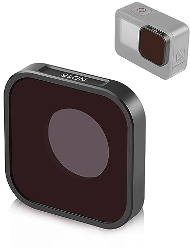 PULUZ ND16 - Kit filtro obiettivo per GoPro Hero11 / Hero11 mini / HERO10 / HERO9 nero a densità neutra lente protettiva standard per accessori GoPro