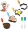 Moldes Para Huevos De Acero Inoxidable 4 ​​Formas Diferentes Moldes Huevos Fritos 4 Colores Molde De Anillo De Huevo De Acero Inoxidable Te Ayudan A Hacer Diferentes Formas Viene Con 2 Cepillos