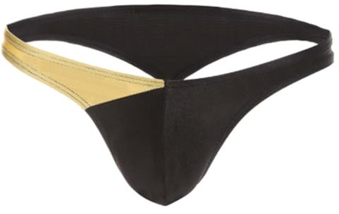 JPXJGT Mens Jockstrap Sexy Thong Butt-Flaunting G-String T-Back Thong Underwear S-XL(Black,M)