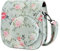 Yoption Sofortbildkameratasche Kompatibel mit Instax Mini 12/11/9/8/8+, PU Leder Kameratasche mit Tasche und Verstellbarem Schultergurt (Grün Floral)