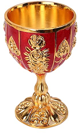 QXSJEDYCH Copas de Vino, Copas de Vino de aleación de Aluminio, vajilla, Copa, Copas de espíritu Vintage, Bar, decoración del hogar Tazas