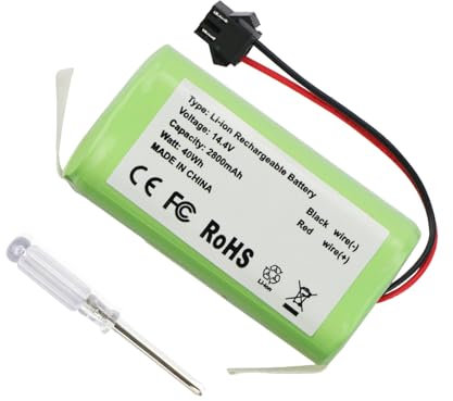 ANTIEE Vacuum Cleaner Batería para 990/999 Vital / 999 Titanium/Flash Connected / 1790/2290 /Perfect&Clean/Eternal Bateria para Aspiradora robótica 14.4V 2800mAh