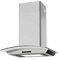 Corbero - Campana Decorativa Horizontal | FUJI675XGLASS | Cristal Inox, 60 cm, Caudal 750 m3/h, 230W, 3 Velocidades, Filtro Aluminio 3 Capas, Filtro Carbón, Eficiencia Energética A