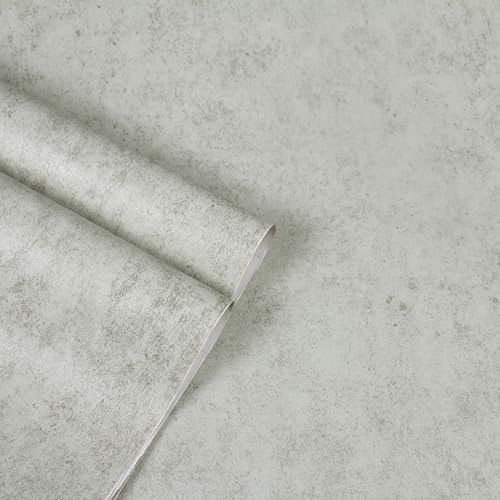 myforHD Selbstklebend Tapete Wandpapier Selbstklebende Folie 40cmX300cm Hellgrau Tapete Betonoptik Selbstklebend Klebetapete Klebefolie Beton Wandpapier für Küche