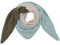 stylx Damen Schal XXL Dreieck Schal flauschig schal-tuch damen dicker dreieckstuch groß Wolle 3 FARBIG Farben kuschelig (khaki/mint)