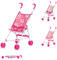 Chipolino Puppenbuggy Lily klappbar, Doppelräder, ab 3 Jahren, Schiebehöhe 57 cm, Farben:pink