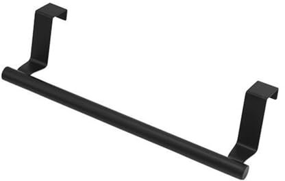 STGBCST Küchentuchhalter zum Einhängen Handtuchhalter Rostfreie Stähle Geschirrtuchhalter Türhandtuchhalter Küche Handtuchhalter Ohne Bohren Küche für Schranktür Geeignet für Küche Bad (Schwarz)