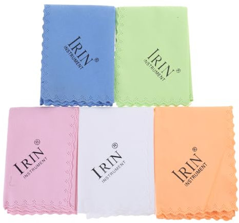 5 paños de limpieza de guitarra para limpiar instrumentos musicales