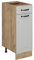 Vicco Küchenunterschrank R-Line, Weiß Landhaus, 30 cm ohne Arbeitsplatte