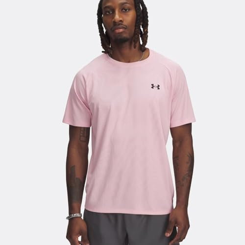 Under Armour Hommes UA Tech Textured SS-PNK XXL