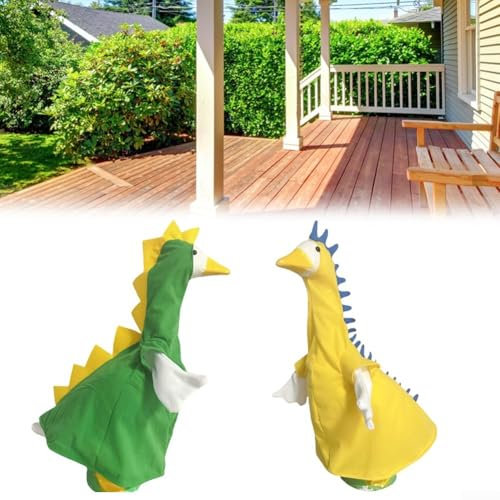Outdoor Gans Statue Kleidung Entworfen für 58.4 cm Figuren, für verschiedene Feiern (gelb)