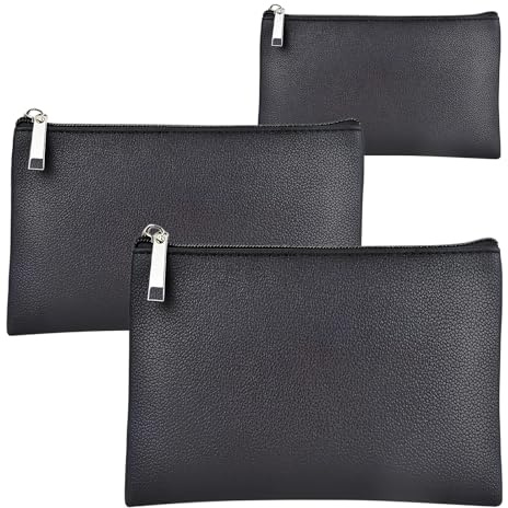 Trousse Trucchi Donna, 3 Pezzi Pochette Porta Trucchi da PU, Borsa Cosmetica Idrorepellente in Morbida Borsa per Cosmetici da Viaggio, Pochette Donna Multifunzionale Portatile Beauty Case da Viaggio