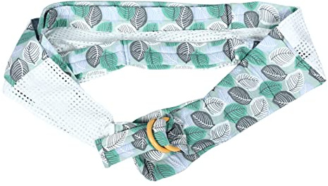 NOLITOY Ergonomische Babytrage Mit Stilltuch Atmungsaktive Tragöse Für Neugeborene Leicht Verstellbare Schultergurte Für Stillende Mütter Entspannte Fütterung Unterwegs in Kräftigem Grün