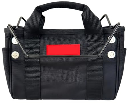 Telescoping Ladder Tool Carry Bag with Multiple Pockets Nylon Ladder Tool Hanging Storage Pouches Organizers Construction Worker Bag