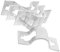 SEWACC 4Pcs Double Ear Scaffold Fixing Clamp Professional Scaffold Hardware for Secure Connections Easy Installation Reliable Support
