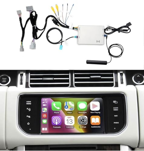 Wireless Carplay Android Auto Carplay Retrofit Kit Decoder für Land Rover/Freelander 2/Discovery 4 Discovery Sport/Range Rover Sport Evoque/Jaguar XE XF XJL e-Pace F-Type/Jaguar with Bosch System