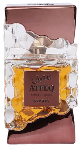 ATEEQ Extrait de Parfum by Nusuk, Luxury Fragrance in Crystal-Cut Glass Bottle
