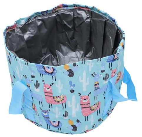 GRIRIW Tragbarer Faltbarer Fußbad eimer aus Robustem Material Großer Outdoor Wassertrog für Camping Reise Fußpflege und Vielseitiges Waschen Leichter Faltbarer Wassertrog für Unterwegs