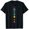 Chakra Regenbogen Yoga Meditation Symbol Spirituell Fraktal T-Shirt